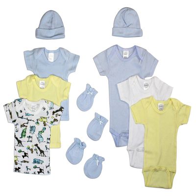 Bambini Newborn Baby Boys 10 Pc Layette Set