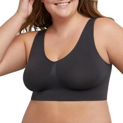 Just My Size Women's Pure Comfort Seamless Wirefree,Black,US 3X