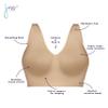 Just My Size Women's Pure Comfort Seamless Wirefree,Black,US 3X view 4