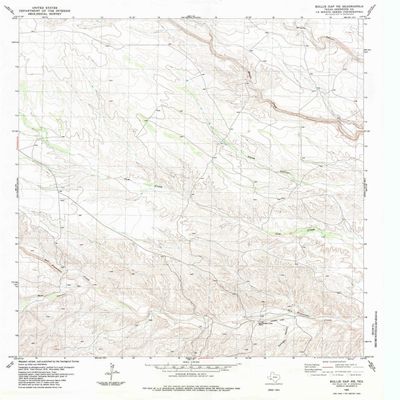 Bullis Gap NE TX topo map, 1:24000 Scale, 7.5 X 7.5 Minute, Historical, 1983, Updated 1984, 27.1 x 23.1 in - Tyvek
