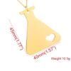 AOCHEE Love Science Erlenmeyer Flask Chemistry Necklace with Heart Medical Jewelry (Rose gold2b) view 2