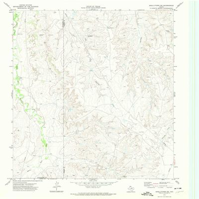 YellowMaps Skellytown NE TX topo map, 1:24000 Scale, 7.5 X 7.5 Minute, Historical, 1971, Updated 1974, 26.8 x 23 in - Tyvek