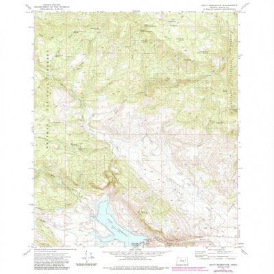 YellowMaps Unity Reservoir OR topo map, 1:24000 Scale, 7.5 X 7.5 Minute, Historical, 1972, Updated 1985, 26.7 x 21.9 in - Tyvek