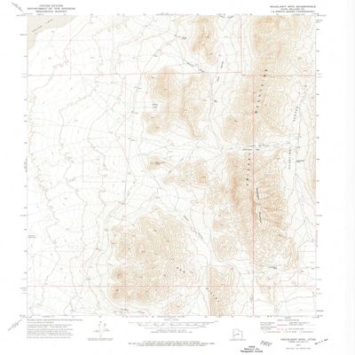 YellowMaps Headlight MTN UT topo map, 1:24000 Scale, 7.5 X 7.5 Minute, Historical, 1972, Updated 1974, 26.8 x 21.8 in - Tyvek