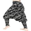 RaanPahMuang Pirate Renaissance Festival Costume Cotton Smock Calf Leg Pants, Medium, Black C view 2