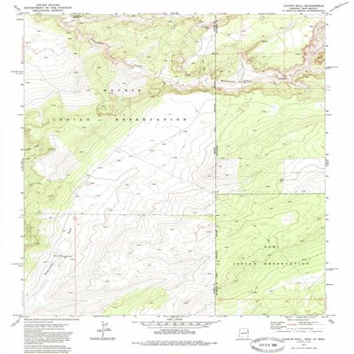 Chafin Well AZ topo map, 1:24000 Scale, 7.5 X 7.5 Minute, Historical, 1971, Updated 1985, 26.8 x 22 in - Tyvek