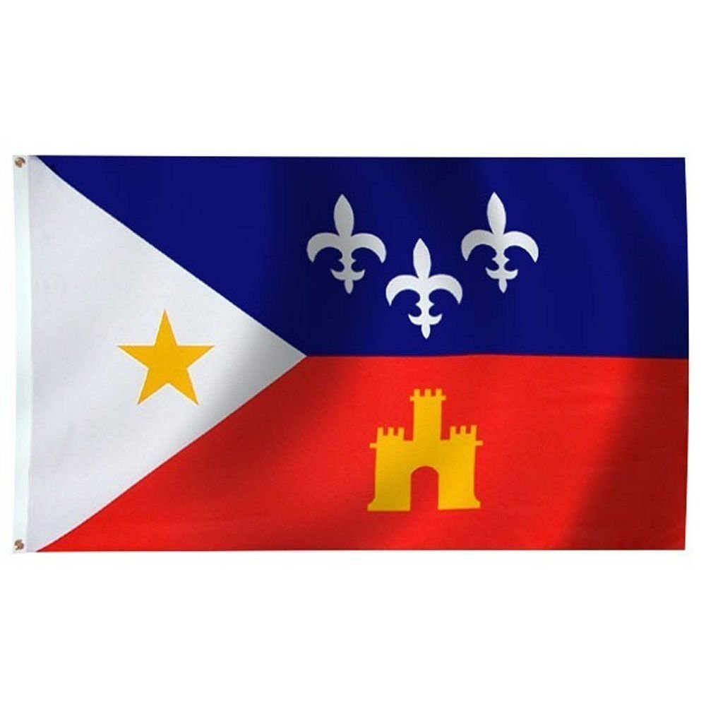 3x5 Acadiana Flag French Louisiana Banner Cajun Pennant Includes 2 Nylon Flag Pole Clips