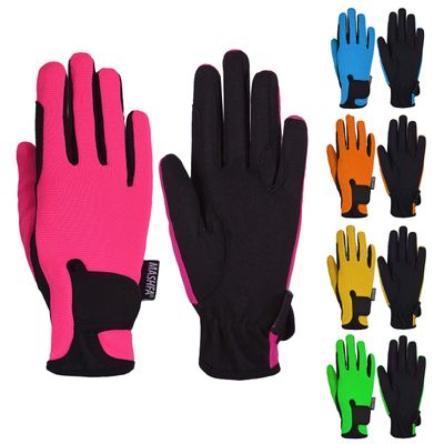 Mashfa Pink/Age 8-10 Years - Kids Gloves - Riding Gloves