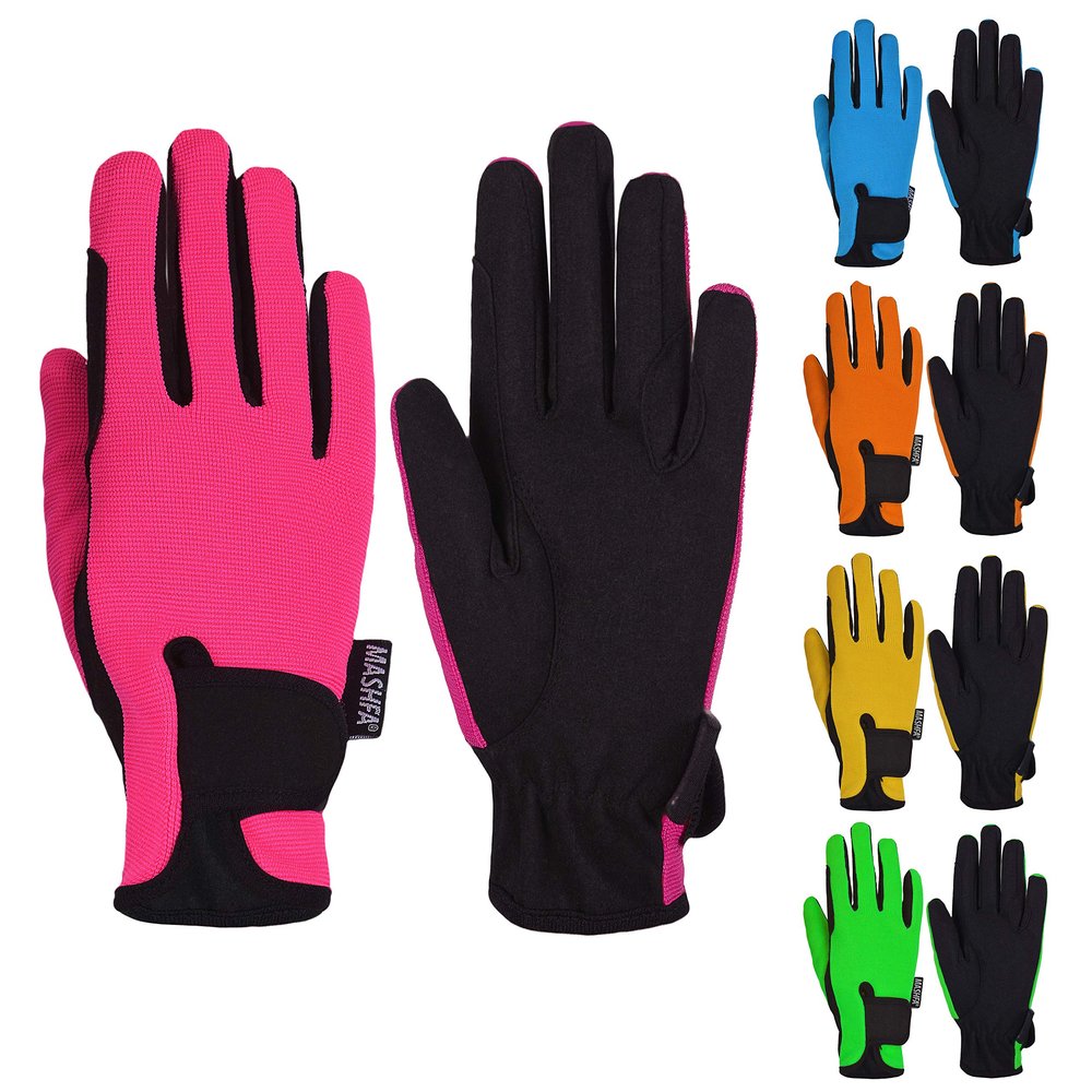 Mashfa Pink/Age 8-10 Years - Kids Gloves - Riding Gloves