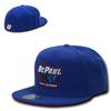 University of Southern Methodist SMU Mustangs NCAA Fitted Flat Bill Baseball Cap Hat (7 1/8) Royal Blue view 2