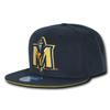 University of Murray State Racers NCAA Fitted Flat Bill Baseball Cap Hat (6 7/8) Navy Blue view 1