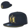University of Murray State Racers NCAA Fitted Flat Bill Baseball Cap Hat (6 7/8) Navy Blue view 2