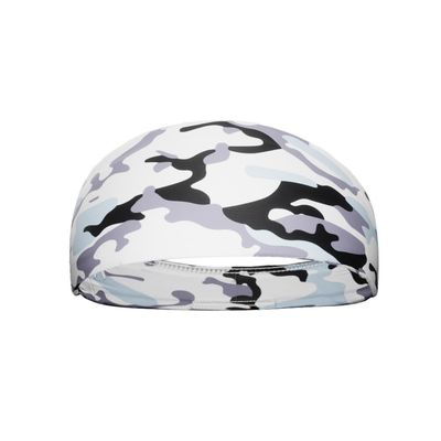 20+ Designs! Unisex Headband/Sweatband. Best for Sports, Fitness, Working Out, Yoga. Tapered Design. (Snow Camo)