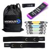 Kinetic Bands All-Star Dance Kit - Leg Resistance Bands, Body Conditioning DVD for Dancers, Turning Board, Stretch Band, Flexibility Strap (Ages 12 and Under: Yellow, Lt Blue, Lt Green, Grey) view 1