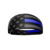 20+ Designs! Unisex Headband/Sweatband. Best for Sports, Fitness, Working Out, Yoga. Tapered Design. (Thin Blue Line) view 1
