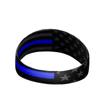 20+ Designs! Unisex Headband/Sweatband. Best for Sports, Fitness, Working Out, Yoga. Tapered Design. (Thin Blue Line) view 3