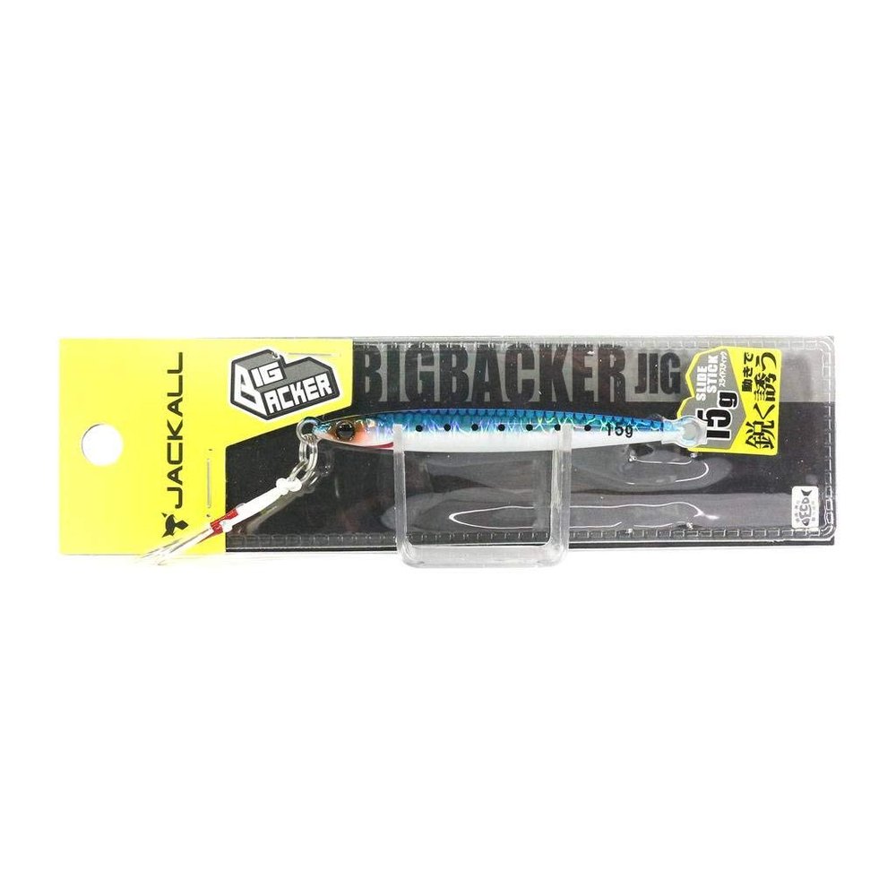 JACKALL JIG/Slide Stick Metal Jig, 0.5 oz (15 g), Sardine/Magma Wave Holo
