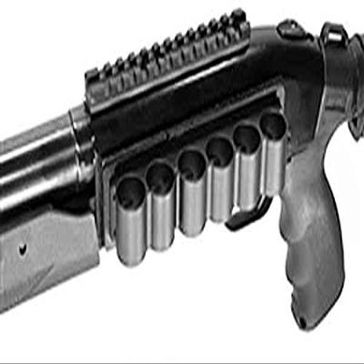 Trinity Rail Mount and Shell Holder for mossberg 500 Shells Carrier Hunting Accessory Holder 12 Gauge Tactical Shell Pouch Ammo Shell Round slug Carrier Reload Adapter Target Range Gear Single Rail.