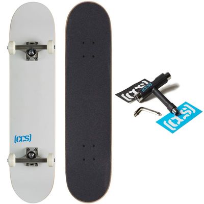 [CCS] Logo Skateboard Complete White 8.50"