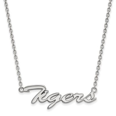 LogoArt 14k White Gold Clemson University Extra Small Pendant