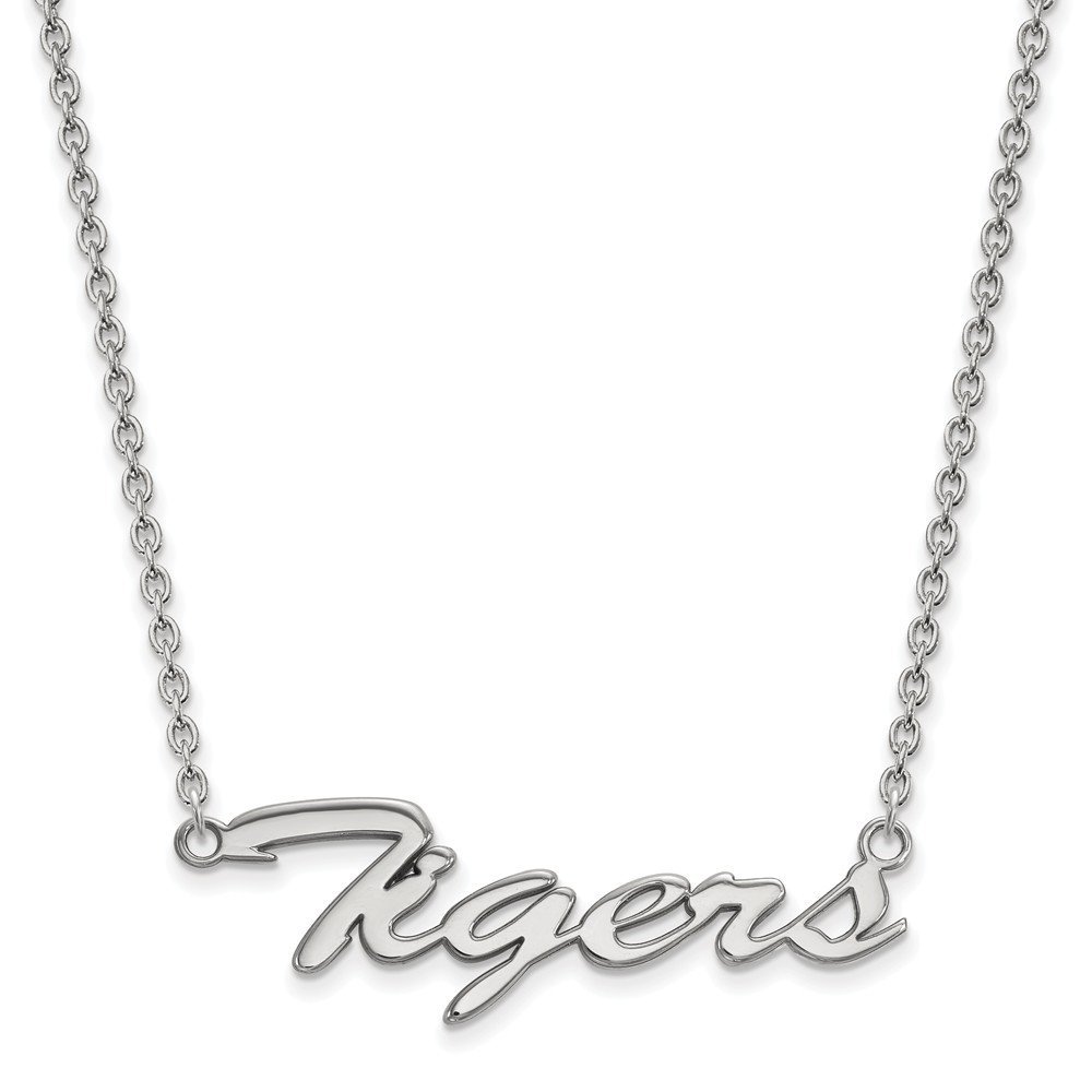 LogoArt 14k White Gold Clemson University Extra Small Pendant