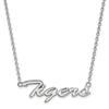 LogoArt 14k White Gold Clemson University Extra Small Pendant view 1