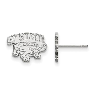 Logoart Sterling Silver San Francisco State University Extra Small Post Earrings