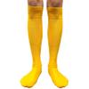 COUVER Polyester Softball Soccer Socks Baseball Football Socks for Youth Men and Women, Large, Yellow, 1 Pair view 2