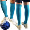 COUVER Polyester Softball Soccer Socks Baseball Football Socks for Youth Men and Women, Large, Yellow, 1 Pair view 3