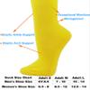 COUVER Polyester Softball Soccer Socks Baseball Football Socks for Youth Men and Women, Large, Yellow, 1 Pair view 4