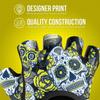 Contraband Pink Label 5237 Designer Series Workout Gloves for Women | Sugar Skull Print Weight Lifting Gloves for Women w/ Grip-Lock Padding | Gym Gloves for Women w/ Medium Padding (Yellow, X-Small) view 4