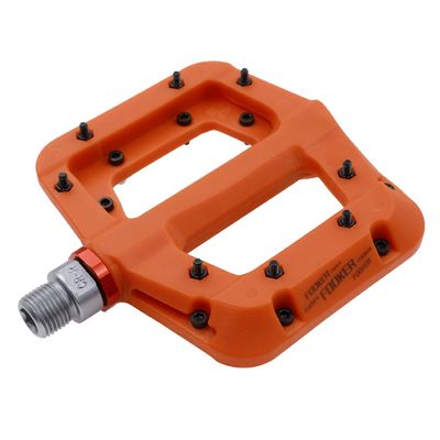 FOOKER MTB Pedals Mountain Bike Pedals 3 Bearing Non-Slip Lightweight Nylon Fiber Bicycle Platform Pedals for BMX MTB 9/16"