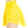 Wuchieal Lady's Sheer Wrap Skirt Ballet Skirt Ballet Dance Dancewear (Light Yellow, One Size) view 2