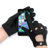 ZLUXURQ Mens Touchscreen Professional Leather Driving Gloves Unlined -Soft and Thin Italian Lambskin Black view 2
