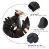 ZLUXURQ Mens Touchscreen Professional Leather Driving Gloves Unlined -Soft and Thin Italian Lambskin Black view 3