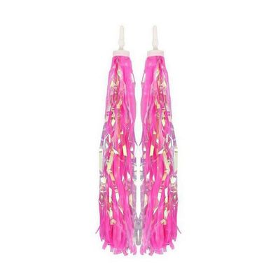 2 Pcs Kids Bike Handlebar Streamers Scooter Bicycle Grips Accessories for Girls and Boys Pink