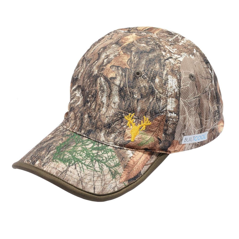 BUILTCOOL Adult Cooling Baseball Hat Men & Women Moisture Wicking, Mesh Back, Lightweight, Performance Ball Cap for Fishing, Hiking, Kayaking, Golf, One Size, Camo
