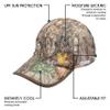 BUILTCOOL Adult Cooling Baseball Hat  Men & Women Moisture Wicking, Mesh Back, Lightweight, Performance Ball Cap for Fishing, Hiking, Kayaking, Golf, One Size, Camo view 2