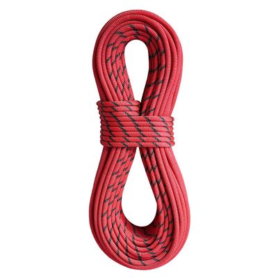BlueWater Ropes 9.2mm Xenon Double Dry Dynamic Single, Half & Twin Rope (Bi-Pattern Red, 80M)