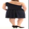 Adreanna Papell Women's One Shoulder Embellished Lace Mini Dress Navy Size 6 view 2