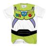Toy Story Buzz Lightyear Astronaut Costume Adult T-Shirt(XL, White) view 1