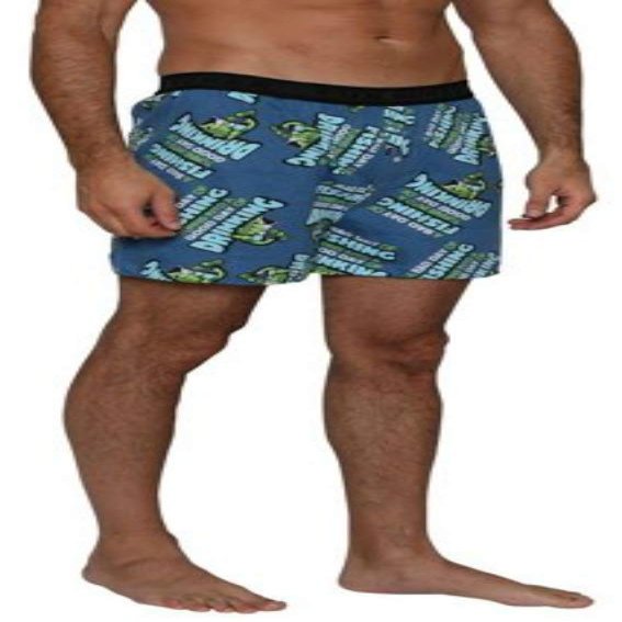 Fun Boxers Fishing Drinking Men's Boxer Short - S, Blue, Size Small