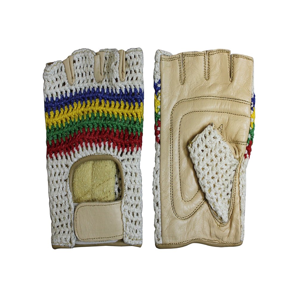 Ader Workout Exercise Half Finger Gloves (2 Pairs) for Utility, Garden, Bicycle, Fitness (White, S)