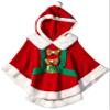 Blizzard Bay girls Ugly Chrismas Poncho Sweater, Red/White/Hoody, 5 US view 1