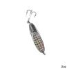 5pcs 3oz Fishing Kast Spoon with a Treble Hook Fish Chrome Jig Bait Lures Holographic Laser Silver Tape Kast Master Style Champ Spoons - Fish WOW! view 4