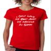 ALLNTRENDS Women's T Shirt I Only Love My Bed and My Momma Sorry Love Mom Gift (3XL, Red) view 1