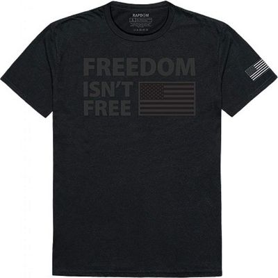 Rapdom Tactical Tac. Graphic T, Freedom Isn't, BLK, S