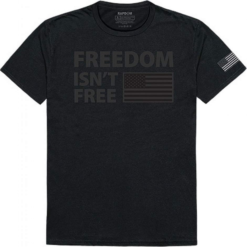 Rapdom Tactical Tac. Graphic T, Freedom Isn't, BLK, S