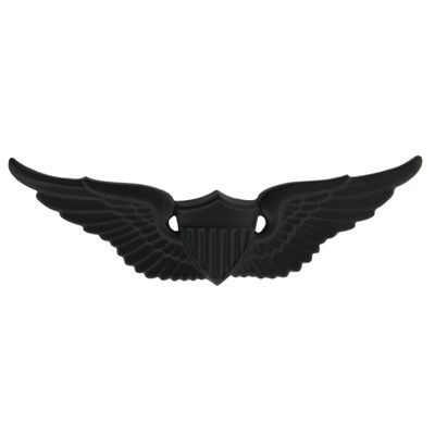 Ira Green Army Aviation Basic Black Metal Badge
