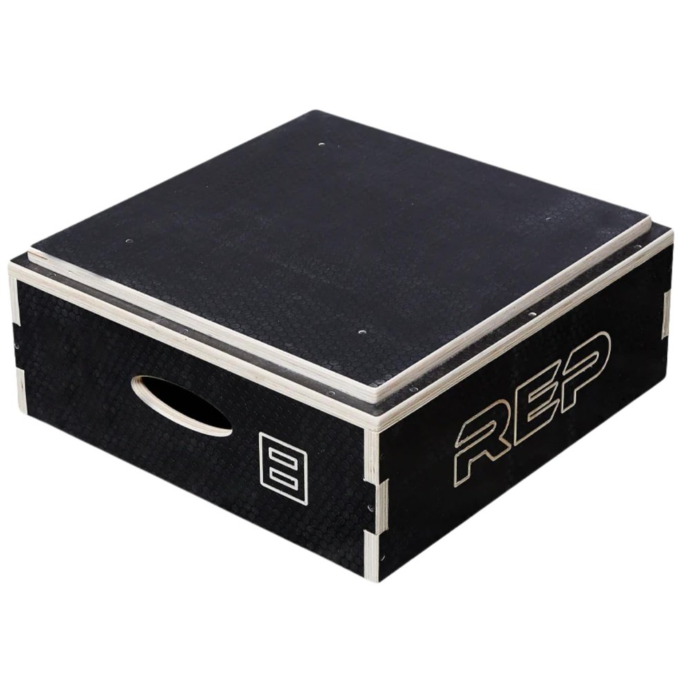 Stackable Wood Plyometric Box for Jump Training, Fitness and Conditioning - 8 inch